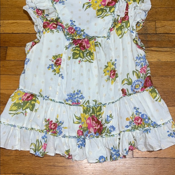 Love The Label Anthropologie Helena Ruffle Floral Blouse, Women’s size Large - Picture 13 of 15